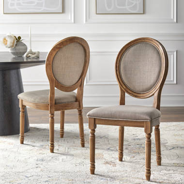 Round back dining discount chairs set of 2